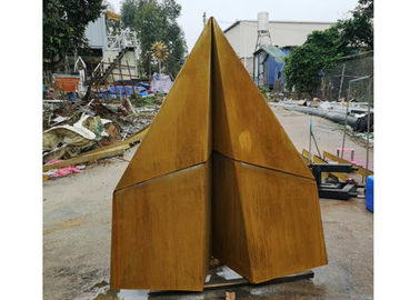 Corrosion Stability Corten Steel Sculpture Rusted Garden Paper Plane Design