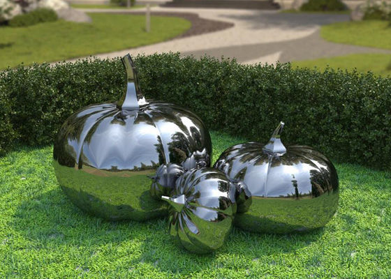 Ein guter Preis. Dekoration im Freien kundenspezifischer Art Stainless Steel Pumpkin Sculpture Online