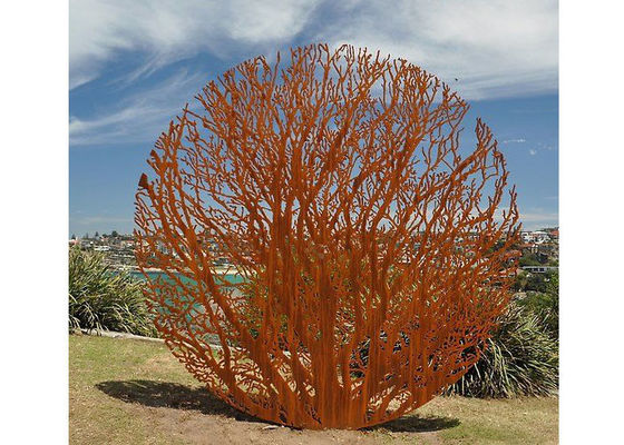 Ein guter Preis. Laser, der Rusty Corten Steel Metal Tree-Garten-Skulptur schneidet Online