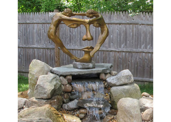 Ein guter Preis. Höhen-Bronzegarten-Kunst des Mann-und Frauen-Tanzen-150cm im Freien Online