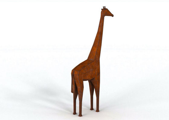 Ein guter Preis. lebensgroße Giraffen-Stahlskulptur 300cm Höhe Corten für Garten-Dekoration Online