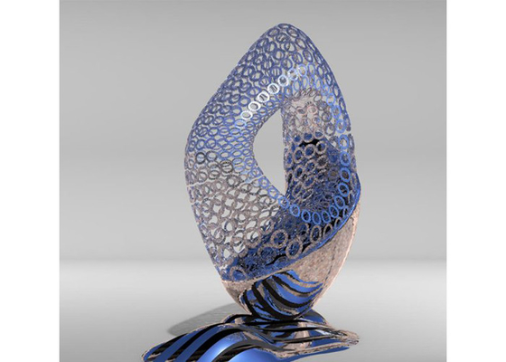 Ein guter Preis. Abstrakte Edelstahl-Segelbootskulptur der Dekorations-316 im Freien Online