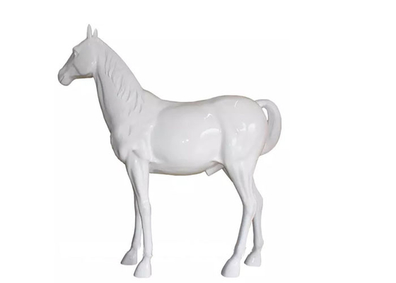 Ein guter Preis. Moderne Schimmels-Fiberglas-Skulptur im Freien gemalte Originalgröße Online