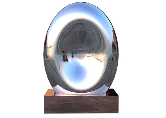 Metalllandschaftspolierte moderne Edelstahl-Skulptur