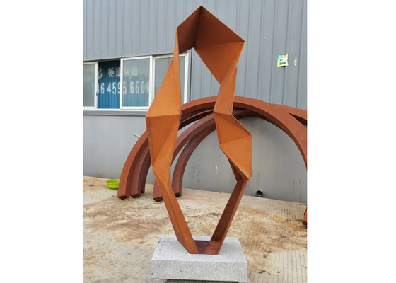 Modernes skulptur-Zusammenfassungs-Metall im Freien Art Garden Sculptures Corten Stahl