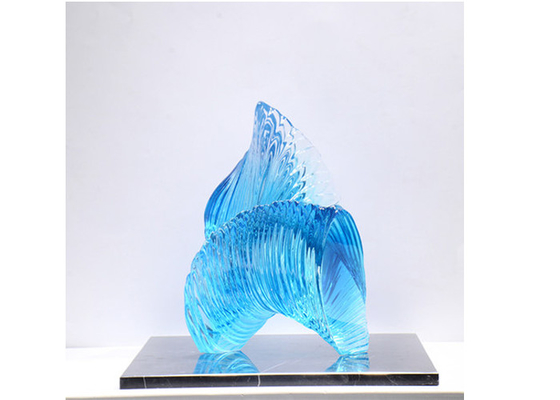 Ein guter Preis. Transparentes Harz-abstrakte Skulptur-zeitgenössisches Garten-Haus Art Decoration Online