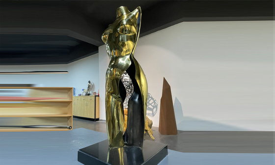 Ein guter Preis. Ausgangsdekor Poliergoldcasting-Messingdamen-Bronze Bust Statue Online