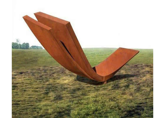 Garten-Dekoration Corten Stahllänge der biegungs-Skulptur-regelmäßigen Größen-300cm