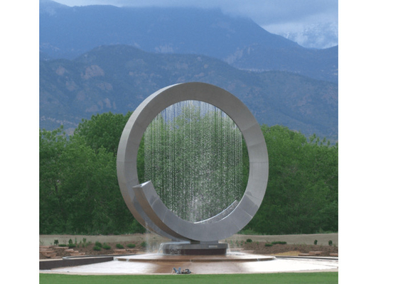 Edelstahl-Wasser-Eigenschaft u. Brunnen der 250cm Höhen-Dekorations-316 im Freien