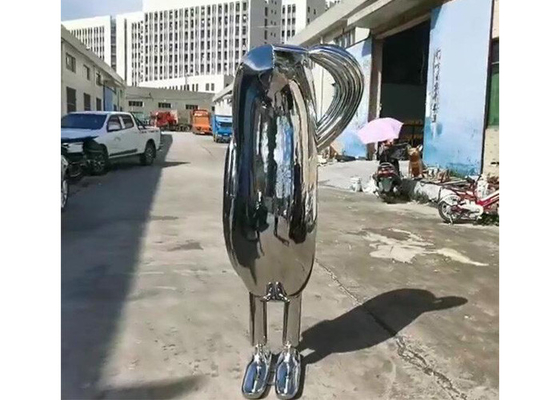 Ein guter Preis. Moderner Art Stainless Steel Abstract Man-Skulptur-Spiegel polierte Online