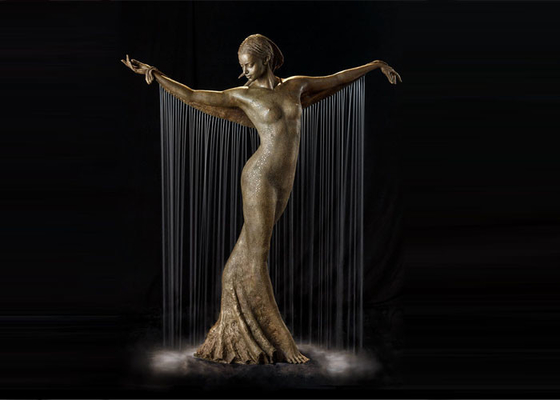 Ein guter Preis. Höhe Garten-Dekorations-im Freien Bronzetänzer-Water Fountains 180cm Online