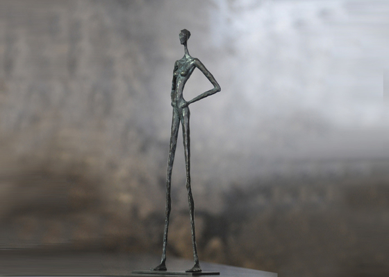 Ein guter Preis. Zeitgenössische weibliche Schaufenstermaler Bronze-Statue für die öffentliche Dekoration im Freien Online