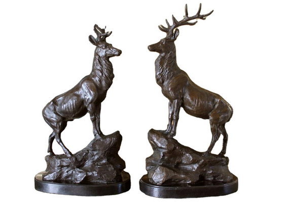 Ein guter Preis. Metall Antilope Gießung Bronze Hirschskulptur für Innen- oder Außenbereich Online