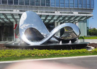 Ein guter Preis. Einzigartiger Entwurfs-Poliermetallskulptur im Freien für Stadtplatz-Dekoration Online