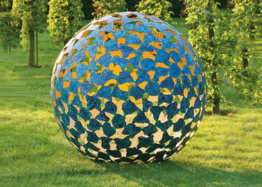 Ein guter Preis. Großer leuchtender Bereich gemalte Metallskulptur für Durchmesser der Garten-Dekorations-100cm Online