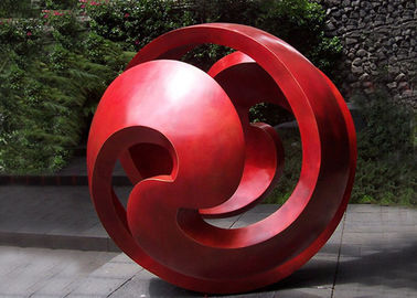Ein guter Preis. Allgemeine rote Edelstahl-Bereich-Skulptur/große Metallkunst-Skulpturen Online