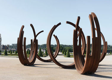 Qualität Stahlskulptur Tanzen-Band-Auftritt Corten für Dekoration im Freien Fabrik