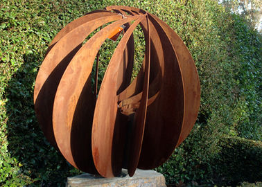Ein guter Preis. Metallbereich-Stahlskulptur-im Freien verschiedene Größe Corten hohle verfügbar Online