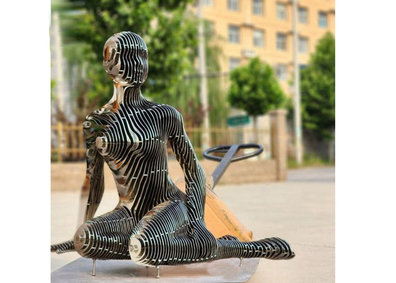 Ein guter Preis. Garten oder Hof Dekorations-Laser-Schneiden Edelstahl-Frauen-Skulptur Online