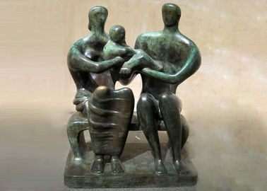 Ein guter Preis. Handgemachter reizender Familien-lebensgroßer Bronzestatuen-Antiken-Entwurf kundengebundene Größe Online