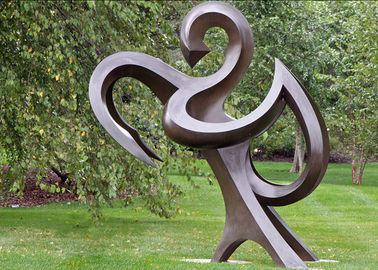 Ein guter Preis. Park-Landschaftsdekorative Bronzestatuen, die beendende verschiedene Größen polieren Online