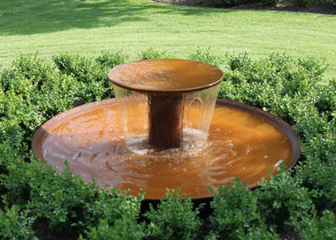 Ein guter Preis. Rostige wasser-Eigenschafts-Metallschüssel-Wasser-Eigenschaft Corten Stahlfür Innenausstattung Online