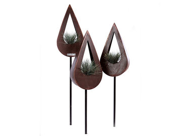 Ein guter Preis. Zeitgenössische Corten-Metallpflanzer, Stahlabflussrinnen-Pflanzer-attraktiver Entwurf Corten Online