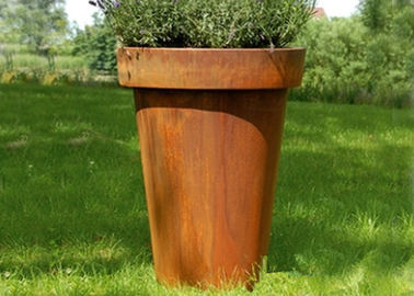 Ein guter Preis. Moderner erweiterter pflanzer-Blumen-Topf Spalte Corten Stahlfür Hotel-Dekoration Online