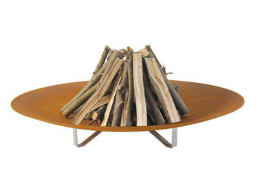 Ein guter Preis. Durchmesser des Schweißens-Handwerks-zeitgenössischer hölzerner brennender Feuer-Gruben-Garten-Entwurfs-100cm Online