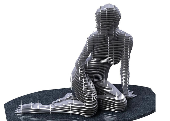 Ein guter Preis. Moderne Bürste aus Edelstahl 316 Statue des knienden Mannes Online