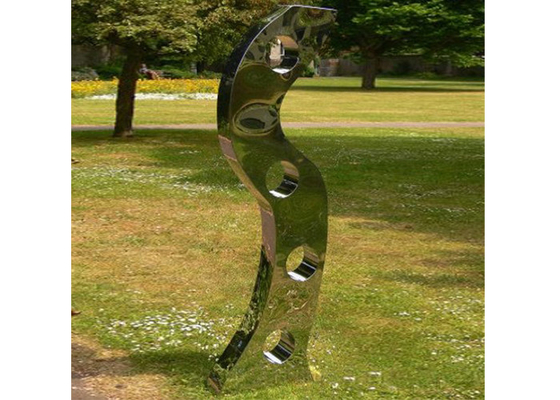 Ein guter Preis. Spiegelpolierte moderne abstrakte Gartenskulptur aus Edelstahl Online