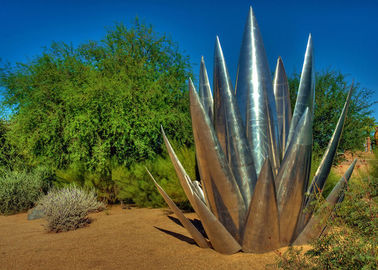Ein guter Preis. Soem-ODM-Aloe-Vera-Polieredelstahl-Skulptur für Park-Dekoration Online