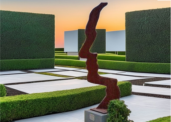 Ein guter Preis. Custom Rusty Outdoor Metall Garten Kunst Corten Stahl Gesicht Skulptur Online