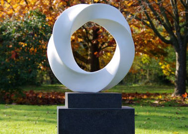 Ein guter Preis. Große zeitgenössische Metallgarten-Edelstahl-Skulptur 160cm für Dekor Online