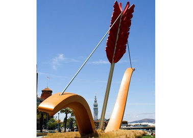 Ein guter Preis. Pfeil und Bogen-Skulptur-moderner Landschaftsedelstahl im Freien Online