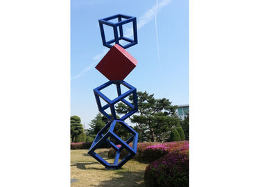 Ein guter Preis. Würfel-Garten-große Edelstahl-Skulptur-Metallkunst-Skulptur im Freien Online