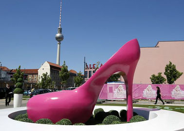 Ein guter Preis. Rosa folgt Edelstahl-Skulptur-Kunst gemalter korrosionsbeständiger städtischer Skulptur auf den Fersen Online