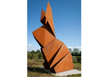 Ein guter Preis. KANINCHEN-Skulptur-Tier-Dekoration großer rostiger Metallgarten Corten Stahl Online