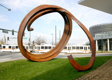 Ein guter Preis. Große rostige Oberflächen-Stahlskulptur Corten für Garten-Dekoration im Freien Online