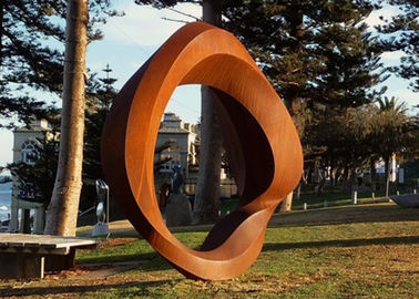 Ein guter Preis. Corten-Stahl verrostete Metallgarten-Skulpturen, Stahlskulptur-Kunst im Freien Online