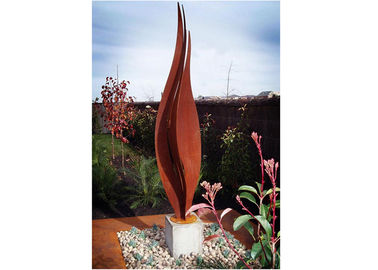 Ein guter Preis. Rostige Garten-Stahlskulpturen Blume Corten für moderne Dekoration Online