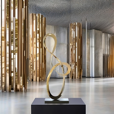 Ein guter Preis. Abstrakte Skulptur aus modernem Edelstahl Online