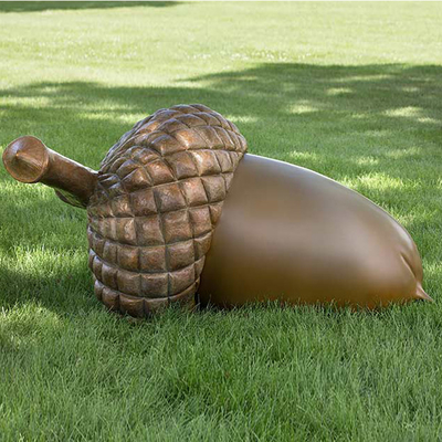Großes Outdoor-Ackel-Kunstbildnis Statue Messing Bronze Gießerei Außendekor