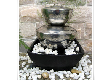 Ein guter Preis. Garten-Brunnen-Skulptur-im Freien zeitgenössische Edelstahl-Wasser-Eigenschaften Online