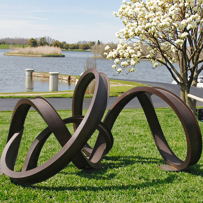 Ein guter Preis. Custom Modern Rusty Abstrakte Skulptur Zeitgenössische Gartenkunst Metallhandwerk in Corten Stahl Online