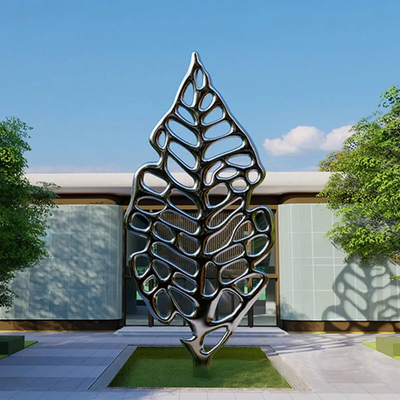 Ein guter Preis. Öffentliche Installation Metall Natur Kunstwerk Edelstahl Blatt Skulptur Online