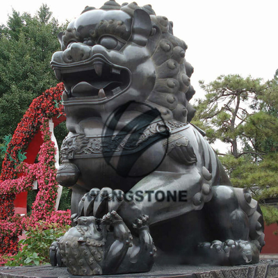 Klassische dekorative chinesische Löwenstatue Bronze Foo-Hund Tierskulpturen Ornamente