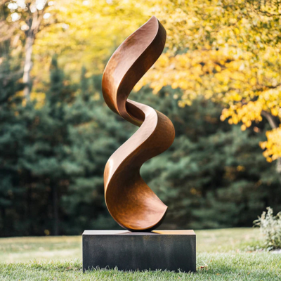2.5mm Dicke Zeitgenössische Bronze Ethereal Rise Skulptur 150cm Höhe für Gartendekoration in Innen-Außenräumen