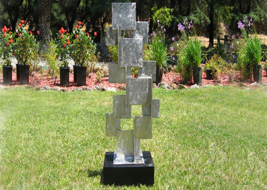 Ein guter Preis. Fertigen Sie gebürstete Metallstatuen-Skulpturen im Freien für Garten-Dekoration kundenspezifisch an Online
