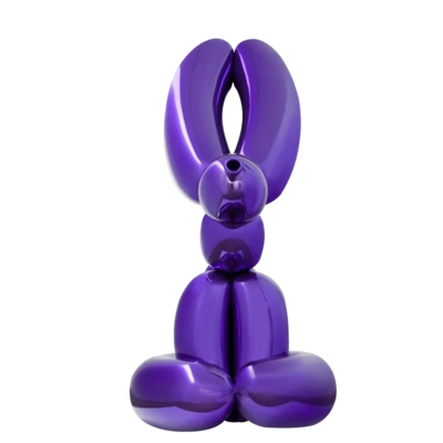 Ein guter Preis. Custom Commercial Sculpture Purple Balloon Bunny Fiberglass Sculpture Online